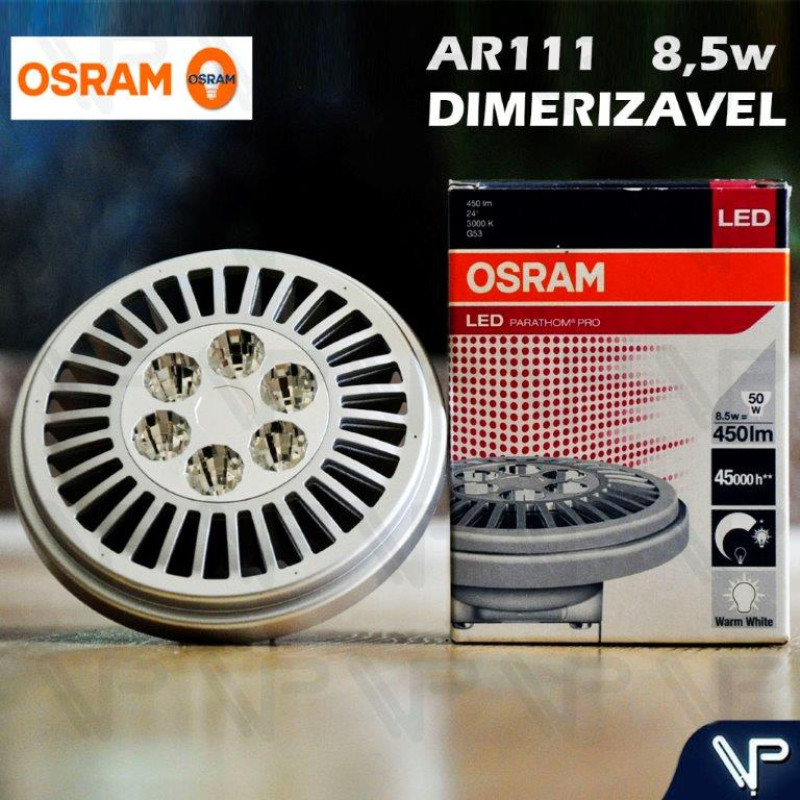 Lampada LED AR111 12V G53 OSRAM VALEPINHO