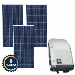 KIT PLACA SOLAR GERADOR DE ENERGIA FOTOVOLTAICO DE 3,20 KWP (320KWH a 430KWH)