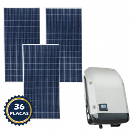 KIT PLACA SOLAR GERADOR DE ENERGIA FOTOVOLTAICO DE 14,40 KWP (1574KWH a 2100KWH)