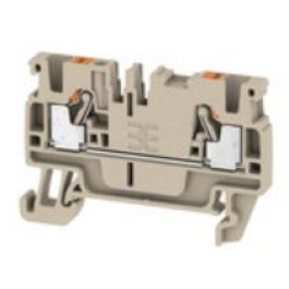 CONECTOR BORNE DE PASSAGEM 2 VIAS PUSH-IN 2.5MM 30A 800V BEGE