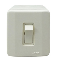 CONJUNTO SOBREPOR 1 INTERRUPTOR PARALELO 10A SISTEMA X