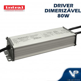 DRIVER REATOR DIMERIZÁVEL INTRAL PARA LED  80W BIVOLT IP67 03890