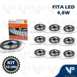 FITA LED LEDVANCE 4,8W 6500K(BRANCO FRIO)5MTS BIVOLT KIT10