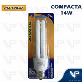 LÂMPADA COMPACTA 2U 14W 220V 6500K(BRANCO FRIO)E27