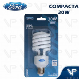 LÂMPADA COMPACTA ESPIRAL 30W 220V 6400K(BRANCO FRIO)E27