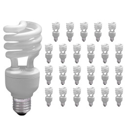 LÂMPADA COMPACTA ESPIRAL 20W 220V 2700K(BRANCO QUENTE)E27 TWISTER KIT24