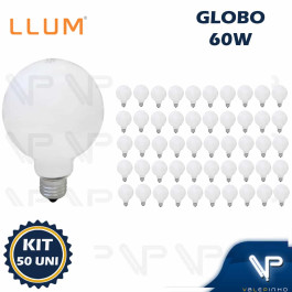 LÂMPADA INCANDESCENTE GLOBO G95 60W 220V 2800K(BRANCO QUENTE)E27 DIMERIZAVÉL KIT50