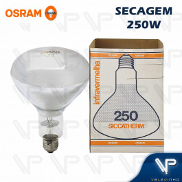 LÂMPADA INCANDESCENTE OSRAM 250W 220V E27 SECAGEM INFRAVERMELHO