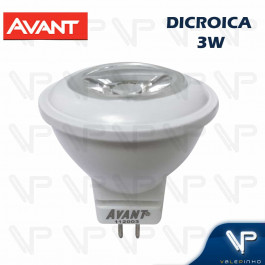 LÂMPADA LED MINI DICRÓICA MR11 3W 12V 30G 6500K(BRANCO FRIO)G4 