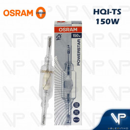 LÂMPADA VAPOR METÁLICO DUPLO CONTATO OSRAM   150W 3000K(BRANCO QUENTE)RX7S HQI-TS WDL