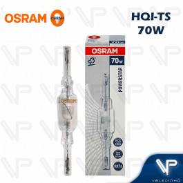 LÂMPADA VAPOR METÁLICO DUPLO CONTATO OSRAM      70W 3000K(BRANCO QUENTE)RX7S HQI-TS WDL