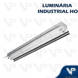 LUMIMÁRIA INDUSTRIAL SOBREPOR PARA FLUORESCENTE E LED 240CM 2X110W