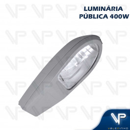 LUMINARIA PUBLICA OVAL COM ALOJAMENTO PARA LAMPADA 250W/400W E40 EM ALUMINIO INJETADO IP66