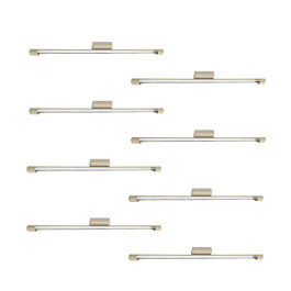 LUMINARIA TUBULAR SOBREPOR 120CM COM LÂMPADA LED 1X18W 6500K(BRANCO FRIO)BEGE KIT8
