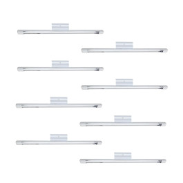 LUMINARIA TUBULAR SOBREPOR 120CM COM LÂMPADA LED 1X18W 6500K(BRANCO FRIO)BRANCO KIT8