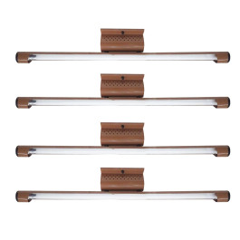 LUMINARIA TUBULAR SOBREPOR 120CM COM LÂMPADA LED 1X18W 6500K(BRANCO FRIO)CARAMELO KIT4