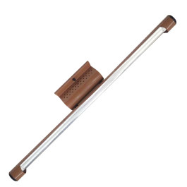 LUMINARIA TUBULAR SOBREPOR PARA 1X40W FLUORESCENTE/LED CARAMELO