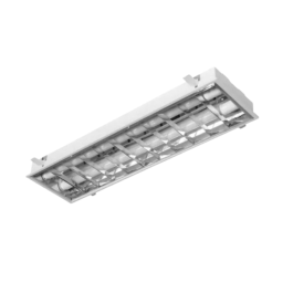 LUMINÁRIA EMBUTIR 60X30CM C/ALETA PARA LÂMPADA T8 2x9W 16W 20W