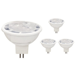LÂMPADA LED MR16 5,5W 12V 36G 2700K(BRANCO QUENTE)GU5.3 KIT4
