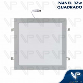 PAINEL PLAFON LED 32W EMBUTIR QUADRADO 3000K(BRANCO QUENTE)BIVOLT