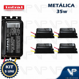 REATOR INTRAL PARA LÂMPADA VAPOR METÁLICO 35W 220V(USO INTERNO) 01618 KIT5