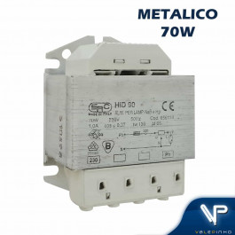 REATOR PARA LÂMPADA VAPOR SÓDIO/METÁLICO    70W 220V(USO INTERNO)