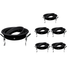 SPOT EMBUTIR REDONDO PARA LAMPADA AR111 GU10 DIRECIONAVEL PT KIT6