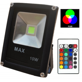 REFLETOR HOLOFOTE LED COB   10W RGB COM CONTROLE BIVOLT