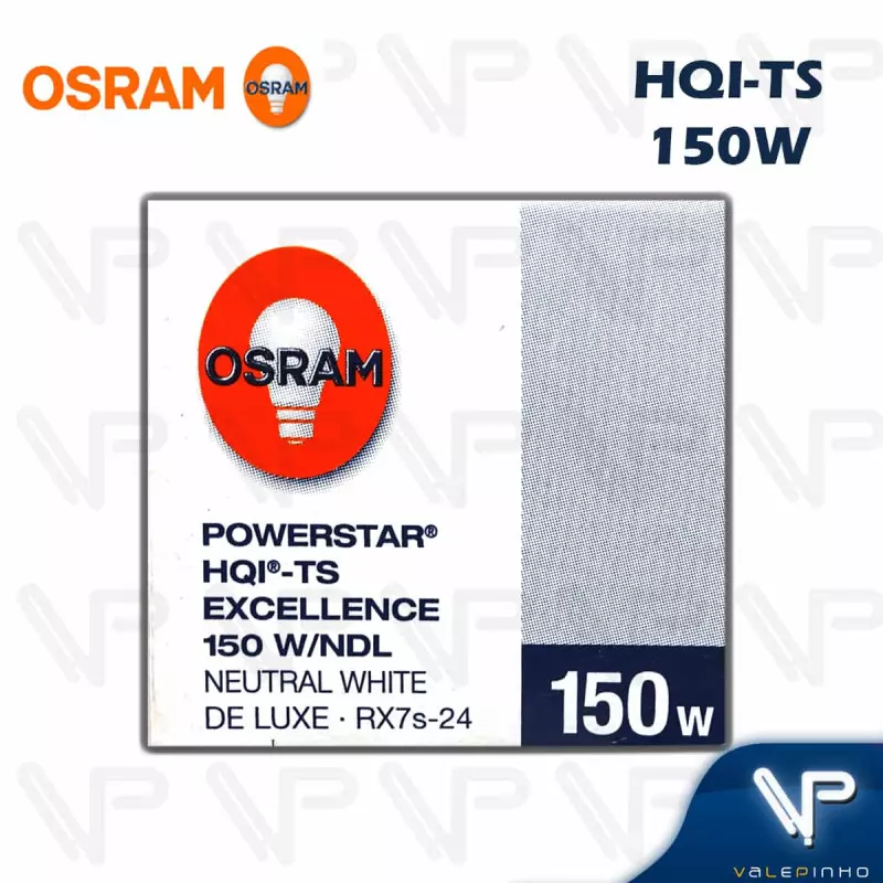 OSRAM HCI-TS 150W/NDL PB 中立的ホワイト　4箱1 Lâmpada Metálica Duplo Contato OSRAM |VALEPINHO