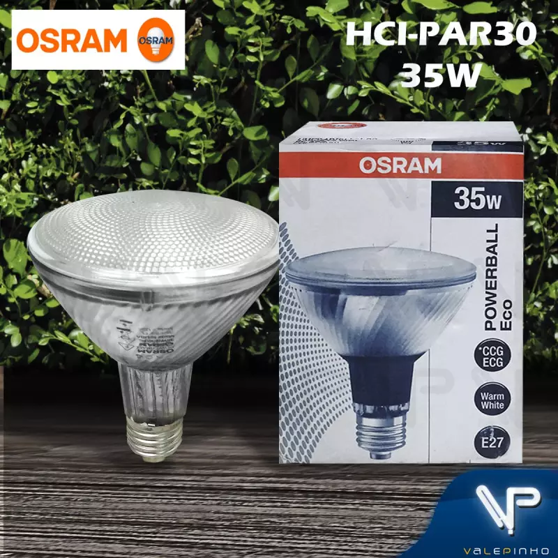 LÂMPADA VAPOR METÁL OSRAM PAR30 35W 3000K(BR QUENTE) | VALEPINHO