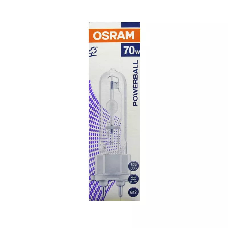 OSRAM HCI-TS 70W 12本入り Lâmpada Metálica HCI-T Soquete G12 da OSRAM |VALEPINHO