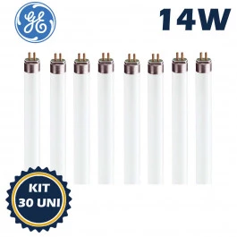 LÂMPADA FLUORESCENTE TUBULAR T5 GE 14W 5000K(BRANCO LUZ DO DIA)G5 KIT30