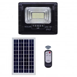 REFLETOR HOLOFOTE LED SOLAR SMD 250W 6500K(BRANCO FRIO)C/ PLACA 