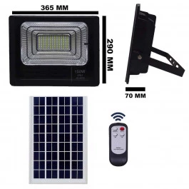 REFLETOR HOLOFOTE LED SOLAR SMD 150W 6500K(BRANCO FRIO)C/ PLACA