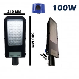 LUMINÁRIA LED PUBLICA POSTE SMD C/RELE 100W 6500K(BRANCO FRIO)BIVOLT