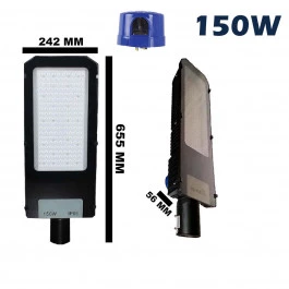 LUMINÁRIA LED PUBLICA POSTE SMD C/RELE 150W 6500K(BRANCO FRIO)BIVOLT