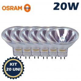 LÂMPADA HALÓGENA DICRÓICA OSRAM 20W 12V 36G 3000K(BRANCO QUENTE)GU5.3 DECOSTAR 51S 41560WFL KIT20