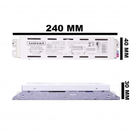 REATOR ELETRÔNICO INTRAL P/LÂMPADA FLUORESCENTE 1X28W BIVOLT