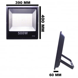 REFLETOR HOLOFOTE LED SMD  500W 6500K(BRANCO FRIO)BIVOLT IP66 ECO