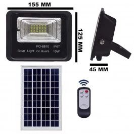 REFLETOR HOLOFOTE LED SOLAR SMD   10W  3000K(BRANCO QUENTE)C/ PLACA