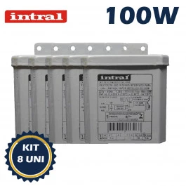 REATOR INTRAL PARA LÂMPADA VAPOR SÓDIO 100W 220V(USO INTERNO) 01701 KIT8