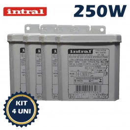 REATOR INTRAL PARA LÂMPADA VAPOR METÁLICO   250W 220V(USO INTERNO) KIT4