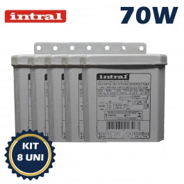 REATOR INTRAL PARA LÂMPADA VAPOR SÓDIO   70W 220V(USO INTERNO) 00906 KIT8