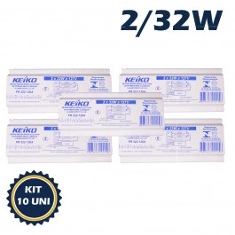 REATOR PARTIDA RÁPIDA P/LÂMPADA FLUORESCENTE 2X32W 127V KIT10
