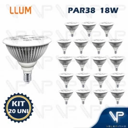 LAMPADA LED PAR38 18W 3000K(BRANCO QUENTE)E27 BIVOLT KIT20