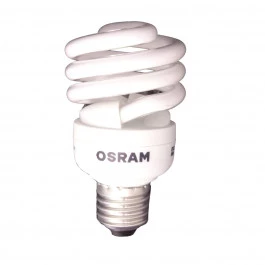 LÂMPADA COMPACTA ESPIRAL MINI OSRAM 20W 127V 2700K(BRANCO QUENTE)E27 DULUXSTAR TWIST