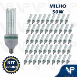 LÂMPADA LED 4U MILHO 50W 6500K(BRANCO FRIO)E27 BIVOLT KIT50