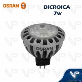 LÂMPADA LED DICRÓICA OSRAM MR16 7W 12V 36G 3000K(BRANCO QUENTE)GU5.3 PARATHOM