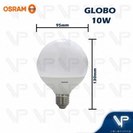 LÂMPADA LED GLOBO OSRAM 10W 3000K(BRANCO QUENTE)E27 BIVOLT 