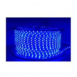 MANGUEIRA LED CHATA 2 FIOS AZUL 220V 100 METROS